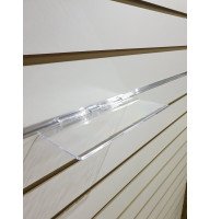 Поличка акрилова в економпанель (26×10 см)